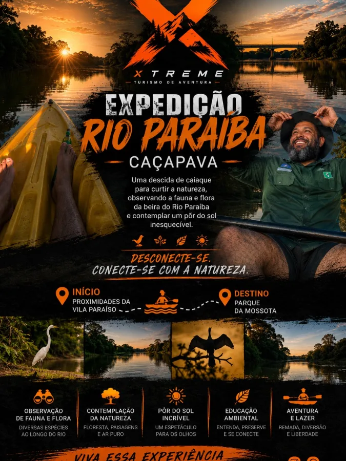 Passeio de Caiaque Rio Paraíba em Aparecida — Xtreme Turismo de Aventura — foto 1